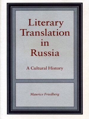 cover image of Literary Translation in Russia